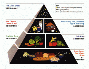 Food Pyramid design from 1992